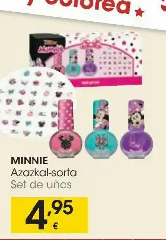 Eroski Set de uñas minnie oferta