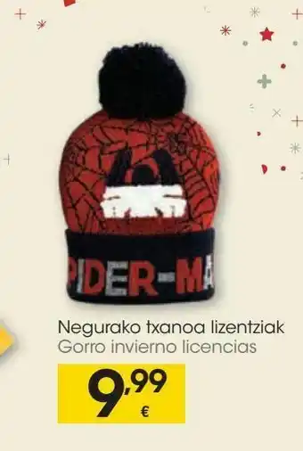 Eroski Gorro bebé invierno licencias oferta