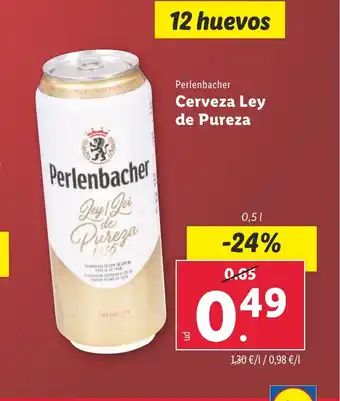Lidl Cerveza Ley de Pureza oferta