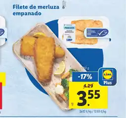 Lidl Filete de merluza empanado oferta