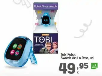 HiperDino Tobi robot swatch azul o rosa oferta