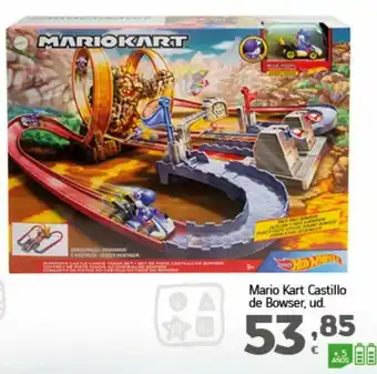 HiperDino Matio kart castillo de bowser hot wheels oferta