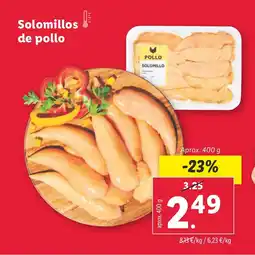 Lidl Solomillos de pollo oferta