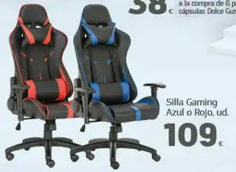 HiperDino Silla gaming azul o rojo oferta