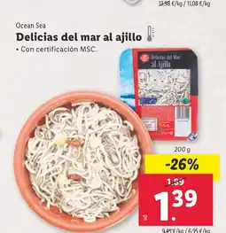 Lidl Delicias del mar al ajillo oferta