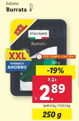 Lidl Burrata oferta