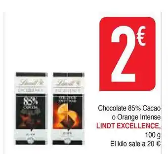 Masymas Lindt Excellence Chocolate 85% Cacao O Orange Intense 100g oferta