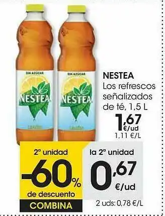 Eroski Nestea Los Refrescos Señalizados De Té 1,5 L oferta