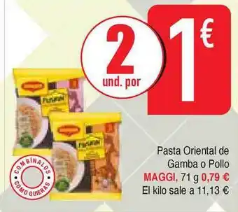 Masymas Maggi Pasta Oriental De Gamba O Pollo 71g oferta