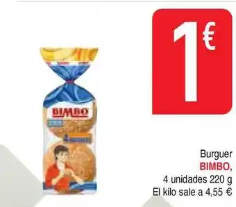 Masymas Bimbo Burguer 220g oferta