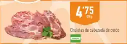 Supermercados Deza Chuletas de cabezada de cerdo oferta