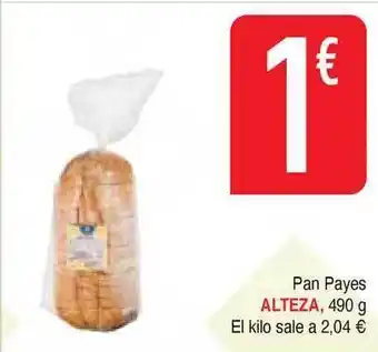 Masymas Alteza Pan Payes 490g oferta