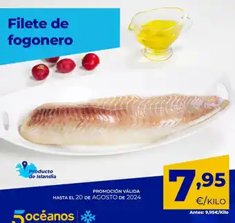 5 Océanos Filete de fogonero oferta