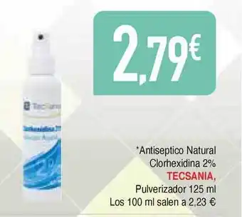 Masymas Tecsania Antiseptico Natural Clorhexidina 2% Pulverizador 125ml oferta