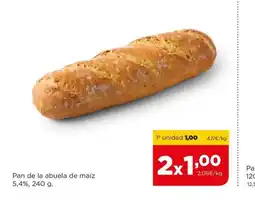 Alimerka Pan de la abuela de maíz 5,4%, 240 g. oferta