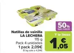 Carrefour Market La lechera - natillas de vainilla oferta