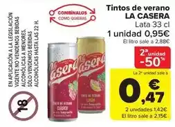 Carrefour Market La casera - tintos de verano oferta