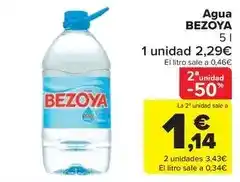 Carrefour Market Bezoya - agua oferta