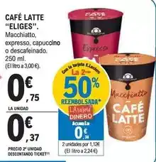 E.Leclerc Ifa eliges - cafe latte oferta