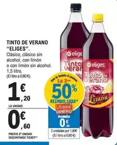E.Leclerc Eliges - tinto de verano oferta