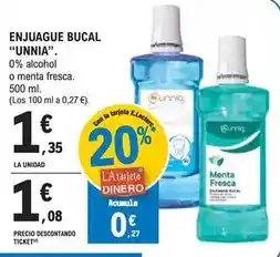 E.Leclerc Unnia - enjuague bucal oferta