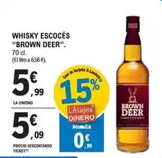 E.Leclerc Brown deer - whisky escoces oferta