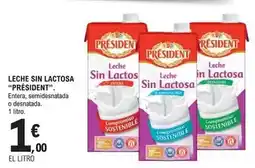 E.Leclerc Président - leche sin lactosa oferta