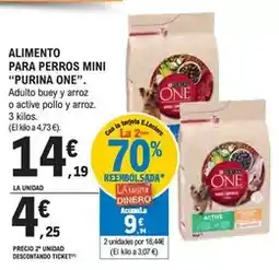 E.Leclerc Purina one - alimento para perros mini oferta