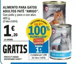 E.Leclerc Amigo - alimento para gatos adultos paté oferta