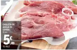 E.Leclerc Chuleta de aguja de cerdo oferta