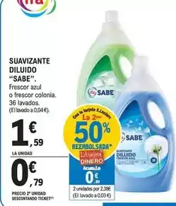 E.Leclerc Sabe - suavizante diluido oferta