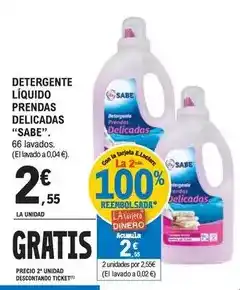 E.Leclerc Sabe - detergente líquido prendas delicadas oferta