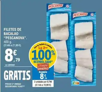 E.Leclerc Pescanova - filetes de bacalao oferta