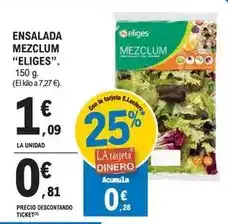 E.Leclerc Eliges - ensalada mezclum oferta