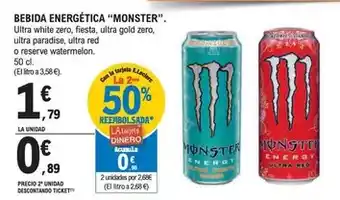 E.Leclerc Monster - bebida energética oferta