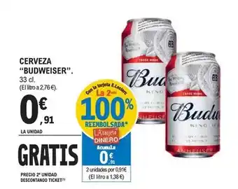 E.Leclerc Budweiser - cerveza oferta