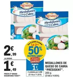 E.Leclerc Président - medallones de queso de cabra oferta