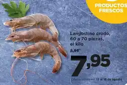Alimerka Langostino crudo, 60 a 70 piezas oferta