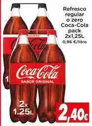 Proxi Coca-cola - refresco regular o zero oferta
