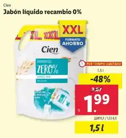Cien - jabón líquido recambio 0%