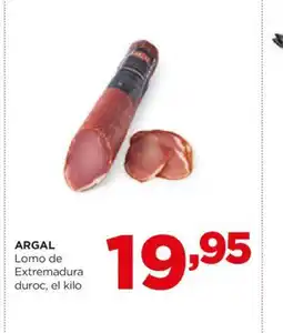 Alimerka ARGAL Lomo de Extremadura duroc, el kilo oferta
