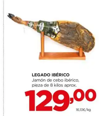 Alimerka LEGADO IBÉRICO Jamón de cebo ibérico, pieza de 8 kilos aprox. oferta