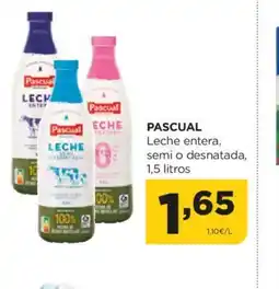 Alimerka PASCUAL Leche entera, semi o desnatada, oferta