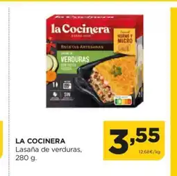 Alimerka LA COCINERA Lasaña de verduras, 280 g. oferta