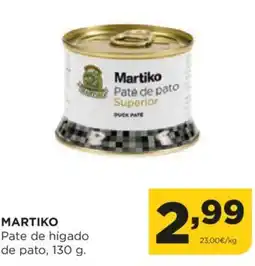 Alimerka Martiko Paté de pato Superior oferta