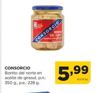 Alimerka CONSORCIO Bonito del norte en aceite de girasol oferta