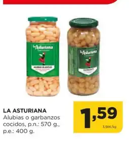 Alimerka LA ASTURIANA Alubias o garbanzos cocidos oferta