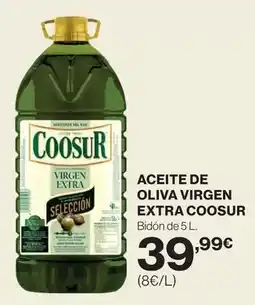 Hipercor Coosur - aceite de oliva virgen extra oferta