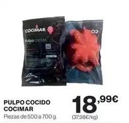 Hipercor Cocimar - pulpo cocido oferta