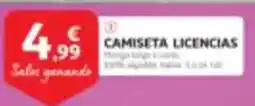 Alcampo Camiseta licencias oferta